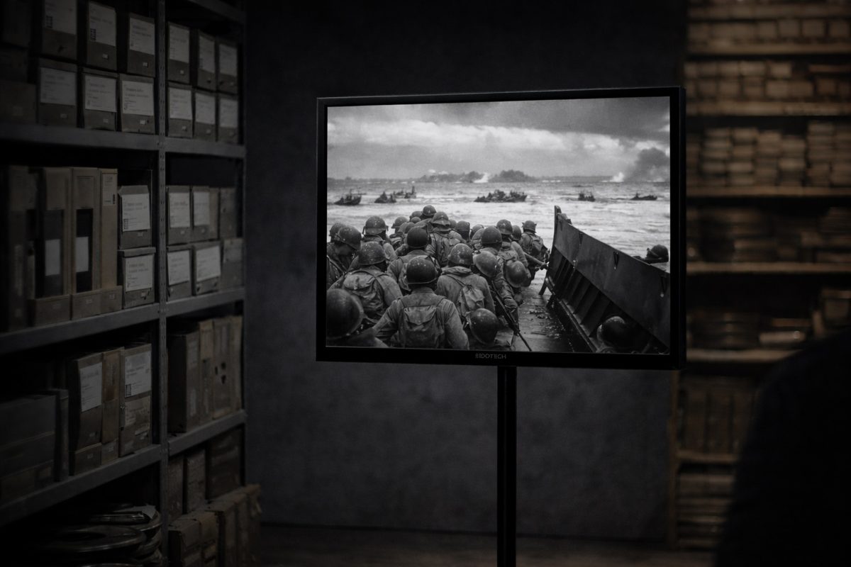 Quadra CRT replacement display in a museum and archive setting