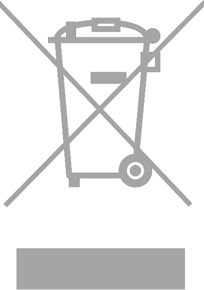 WEEE — crossed-out wheelie bin
